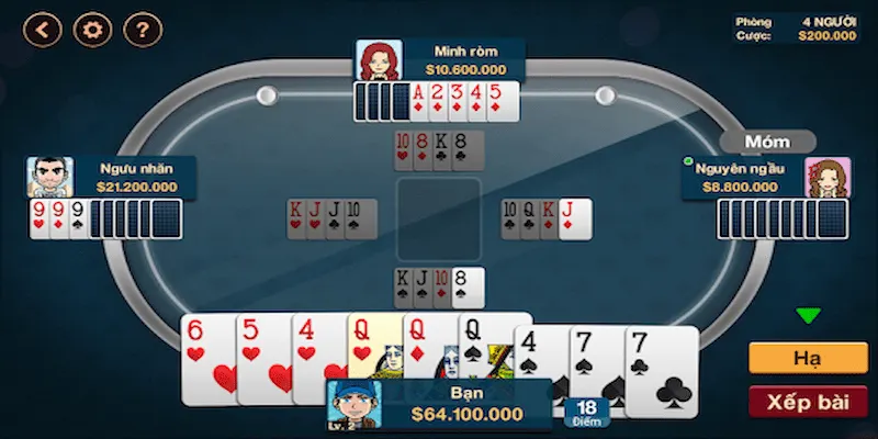 Luật chơi cơ bản của game bài phỏm ăn tiền